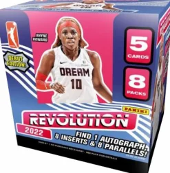 NBA Basketball - 2022 Panini Revolution WNBA Trading Cards Hobby Box (8 Packs)