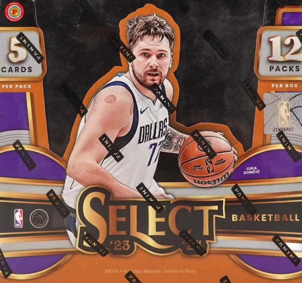 NBA Basketball - 2023/24 Panini Select Basketball International Trading Cards Hobby Box (Display of 12)