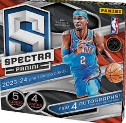 NBA Basketball - 2023/24 Panini Spectra Basketball Trading Cards Hobby Box (Display of 4)