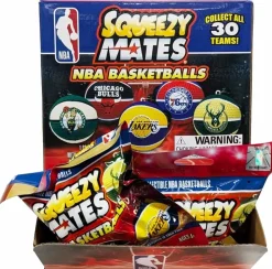 NBA Basketball - 2024 SqueezyMates NBA Team Basketballs Slo-Foam Blind Bag (Display of 24)