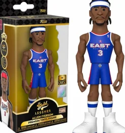 NBA Basketball - Allen Iverson Philidephia 76ers 5" Gold Premium Vinyl Figure