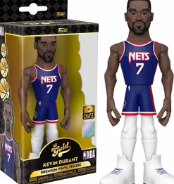 NBA Basketball - Kevin Durant Brooklyn Nets 2021 Championship Edition Jersey 5" Gold Premium Vinyl Figure