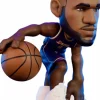 NBA Basketball - LeBron James Los Angeles Lakers (Purple Jersey) smAll-Stars Minis 6" Vinyl Figure