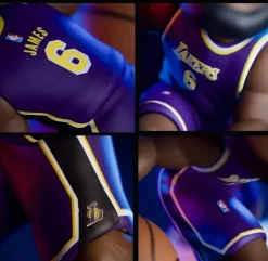 NBA Basketball - LeBron James Los Angeles Lakers (Purple Jersey) smAll-Stars Minis 6