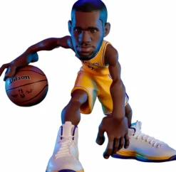 NBA Basketball - LeBron James Los Angeles Lakers (Gold Jersey) smAll-Stars 12" Vinyl Figure
