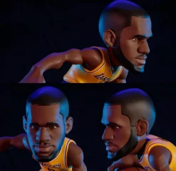 NBA Basketball - LeBron James Los Angeles Lakers (Gold Jersey) smAll-Stars 12" Vinyl Figure