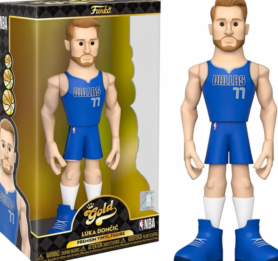 NBA Basketball - Luka Doncic Dallas Mavericks 12" Gold Premium Vinyl Figure