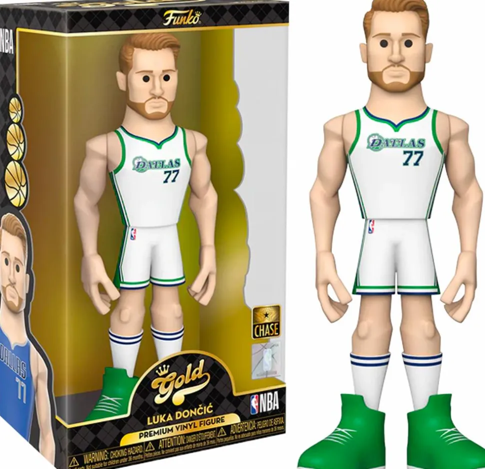 NBA Basketball - Luka Doncic Dallas Mavericks 12" Gold Premium Vinyl Figure