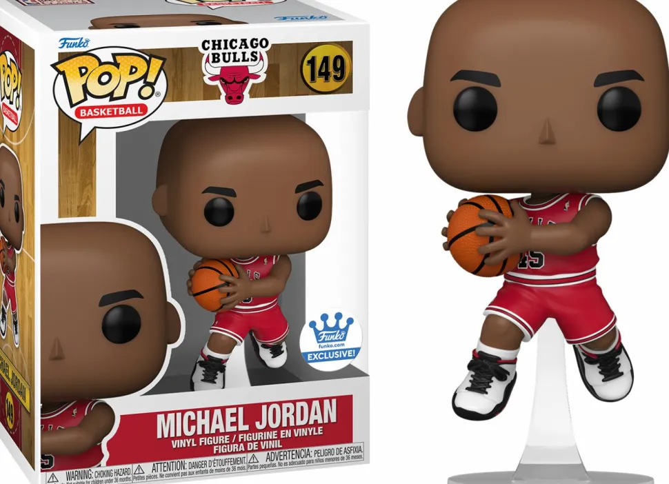 NBA Basketball - Michael Jordan Chicago Bulls #45 Jersey Pop! Vinyl Figure (Funko / Popcultcha Exclusive)