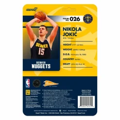 NBA Basketball - Nicola Jokic Denver Nuggets Supersports ReAction 3.75” Action Figure