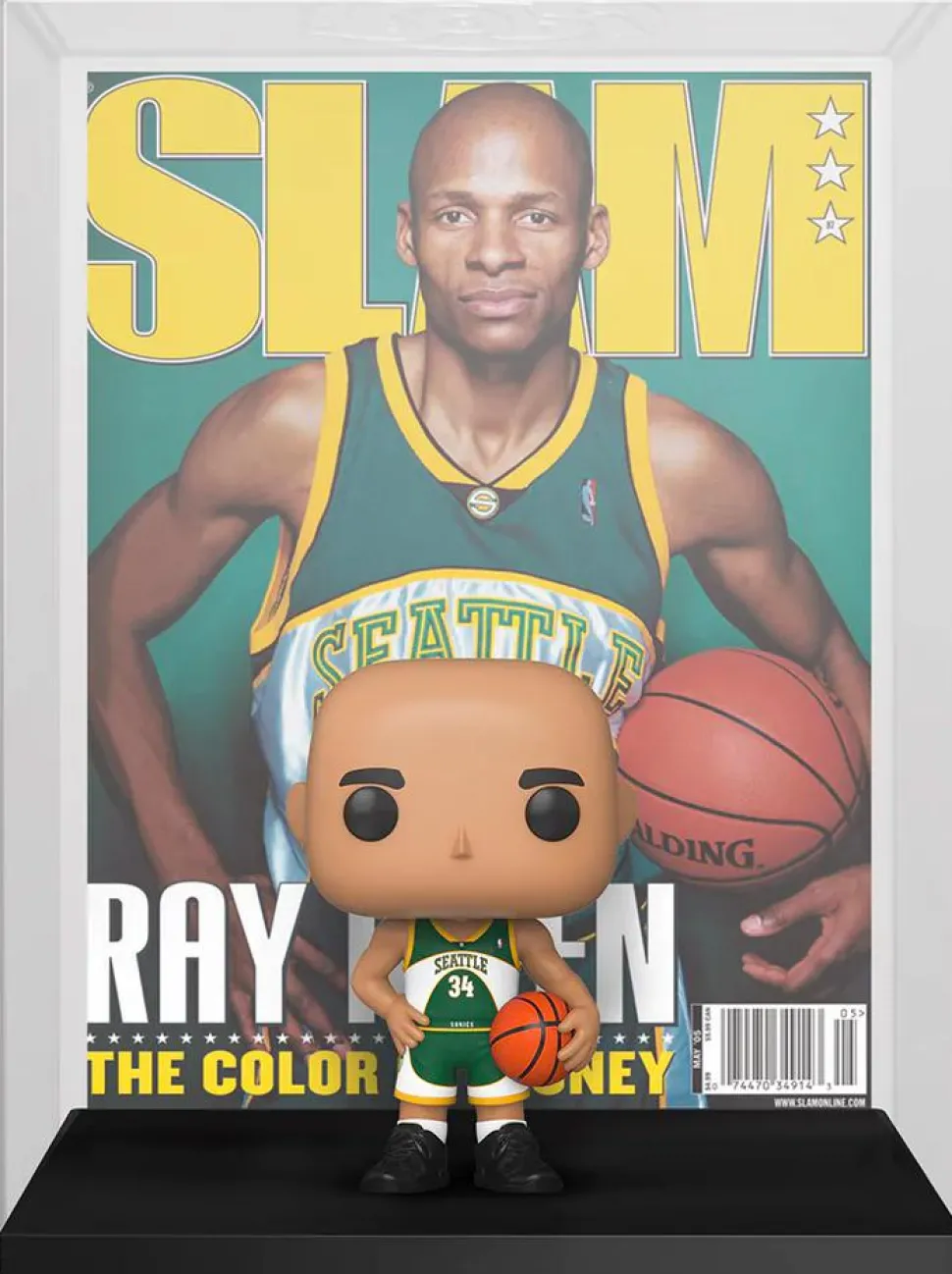 NBA Basketball - Ray Allen SLAM Pop! Magazine Cover Vinyl Figure