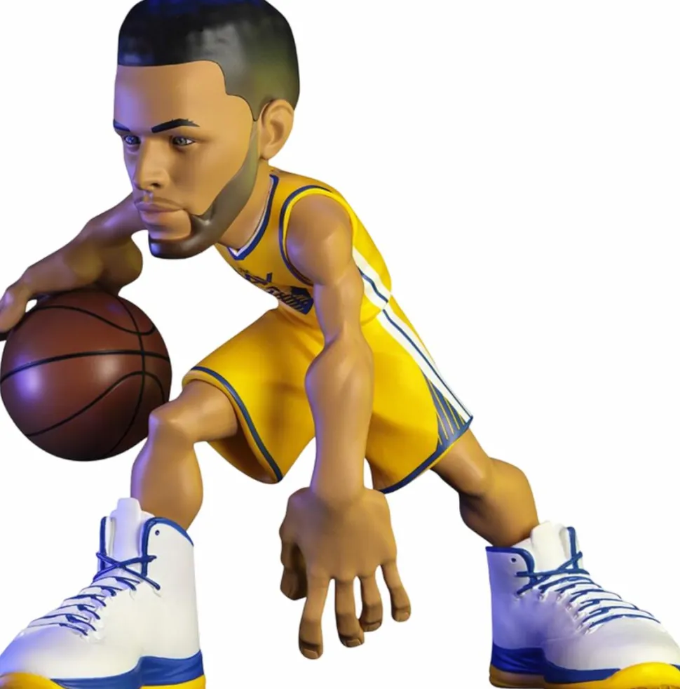 NBA Basketball - Stephen Curry Golden State Warriors (Yellow Jersey) smAll-Stars 12" Vinyl Figure