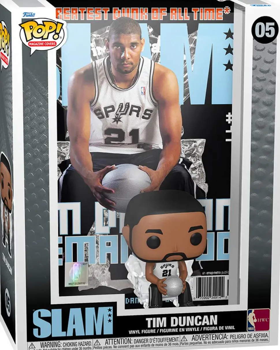NBA: Basketball - Tim Duncan SLAM Pop! Magazine Cover Vinyl Figure