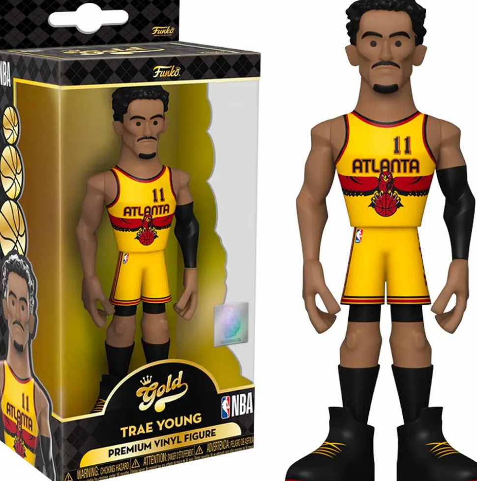 NBA Basketball - Trae Young Atlanta Hawks 5" Gold Premium Vinyl Figure