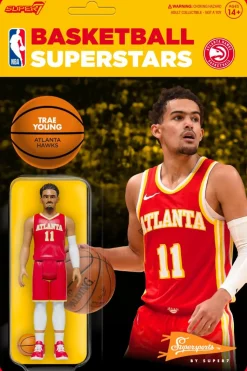 NBA Basketball - Trae Young Atlanta Hawks Supersports ReAction 3.75” Action Figure
