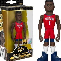 NBA Basketball - Zion Williamson New Orleans Pelicans Home Jersey 5" Gold Premium Vinyl Figure