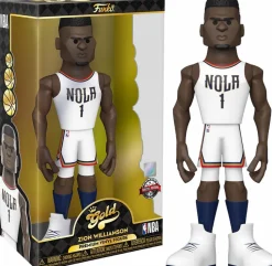 NBA Basketball - Zion Williamson New Orleans Pelicans Home Jersey 12" Gold Premium Vinyl Figure