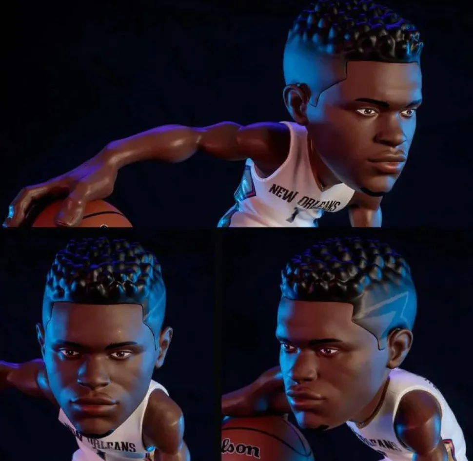 NBA Basketball - Zion Williamson New Orleans Pelicans (White Jersey) smAll-Stars 12" Vinyl Figure