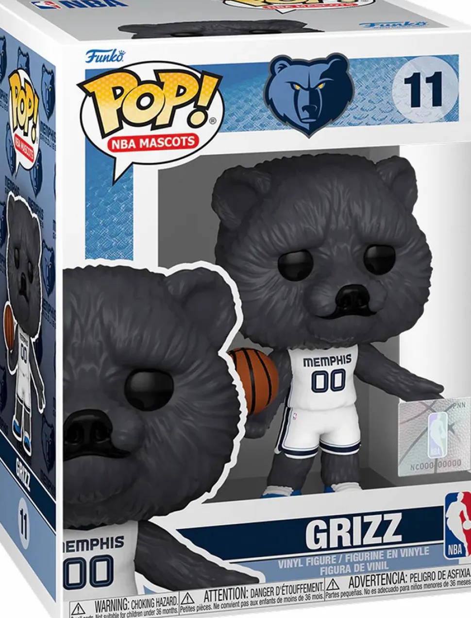 NBA Basketball: Mascots - Grizz Memphis Grizzlies Pop! Vinyl Figure