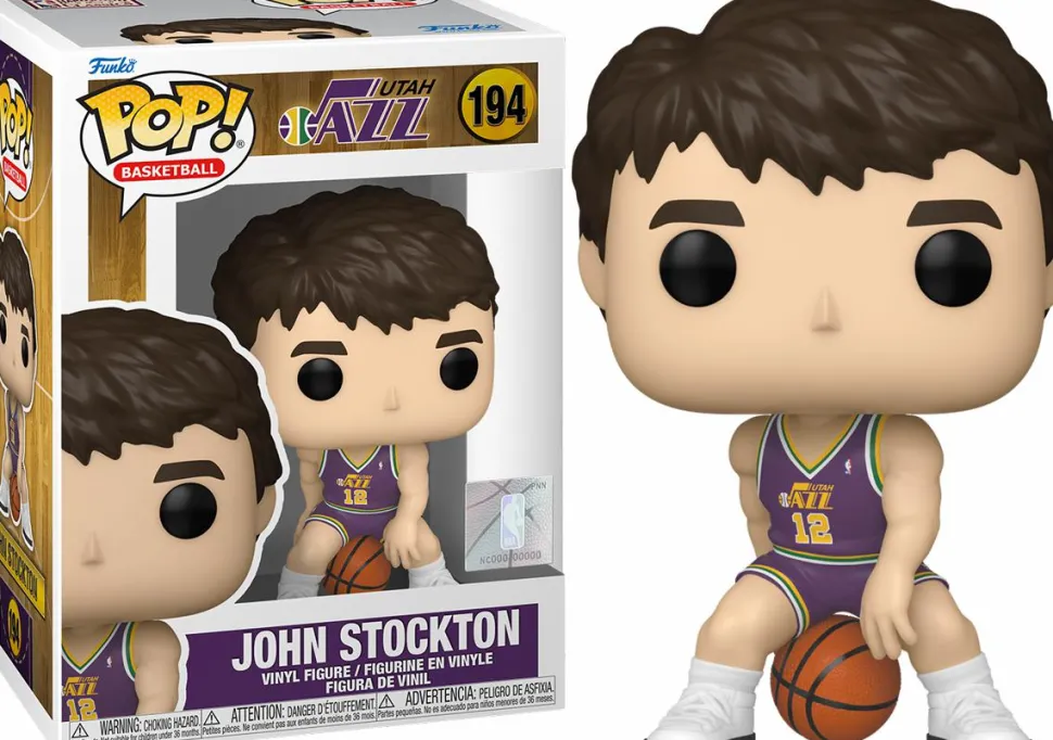 NBA Basketball: Rookie Season - John Stockton Utah Jazz Pop! Vinyl Figure