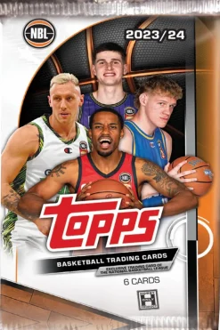 NBL Basketball - 2023/24 Topps Basketball Trading Cards Pack (6 Cards)