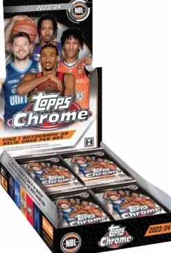 NBL Basketball - 2023/24 Topps Chrome Basketball Trading Cards Hobby Box (Display of 20)
