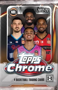 NBL Basketball - 2022/23 Topps Chrome Basketball Trading Cards Hobby Pack (4 Cards)
