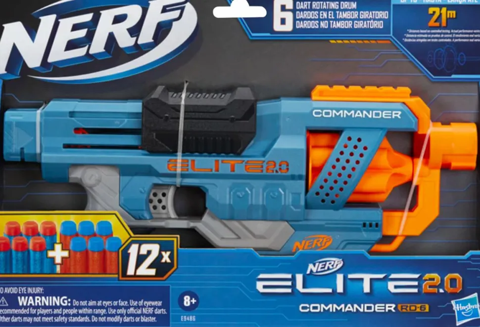Nerf - 2.0 Commander RD-6 Elite Dart Blaster