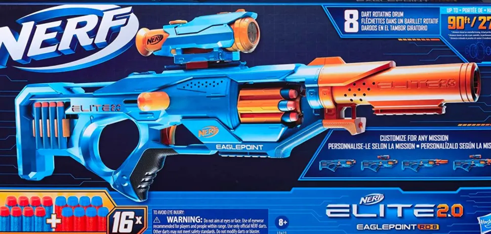 Nerf - Elite 2.0 Eaglepoint RD-8 Dart Blaster