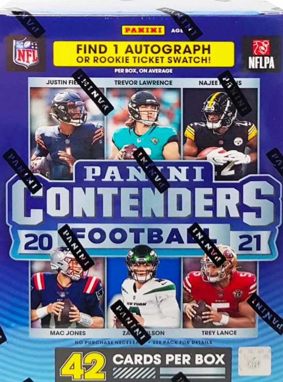 NFL Football - 2020/21 Panini Contenders Football Trading Cards Hobby Blaster Box (6 Packs / 42 Cards)