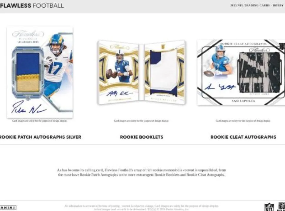 NFL Football - 2023 Panini Flawless Football Trading Cards Hobby Box (Display of 1)