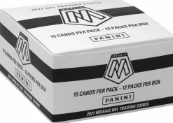 NFL Football - 2021 Panini Mosaic Trading Cards Retail Fat Pack Box (Display of 12)