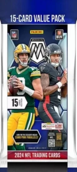 NFL Football - 2024 Panini Mosaic Football Trading Cards Fat Pack Box (Display of 12)