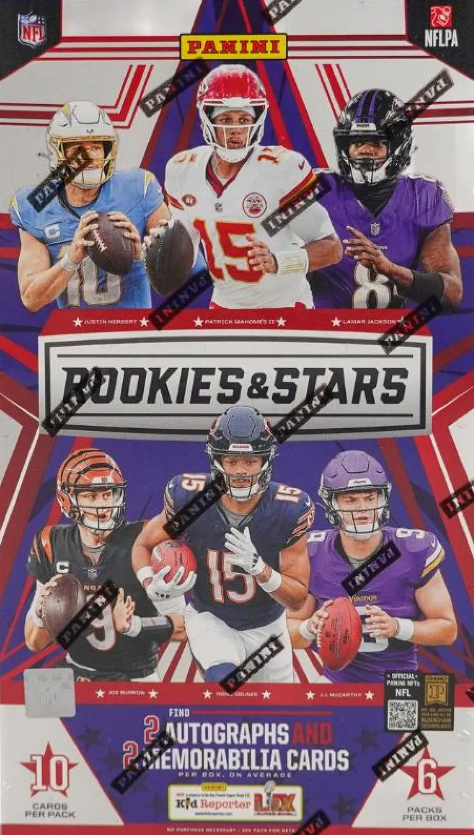 NFL Football - 2024 Panini Rookies & Stars Football Trading Cards Hobby Box (Display of 6)