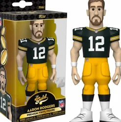 NFL Football - Aaron Rodgers Green Bay Packers 5” Gold Premium Vinyl Figure