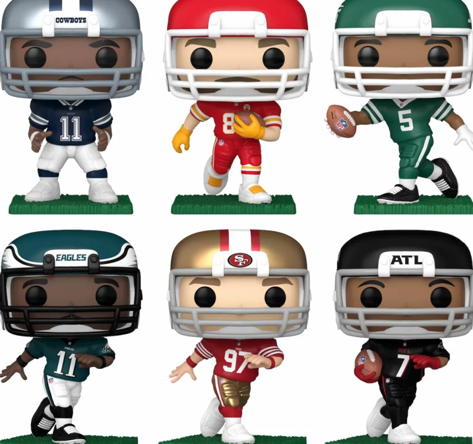 NFL Football - Dagger Play Pop! Vinyl Bundle (Set of 6)