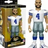 NFL Football - Dak Prescott Dallas Cowboys 5” Vinyl Gold Figure