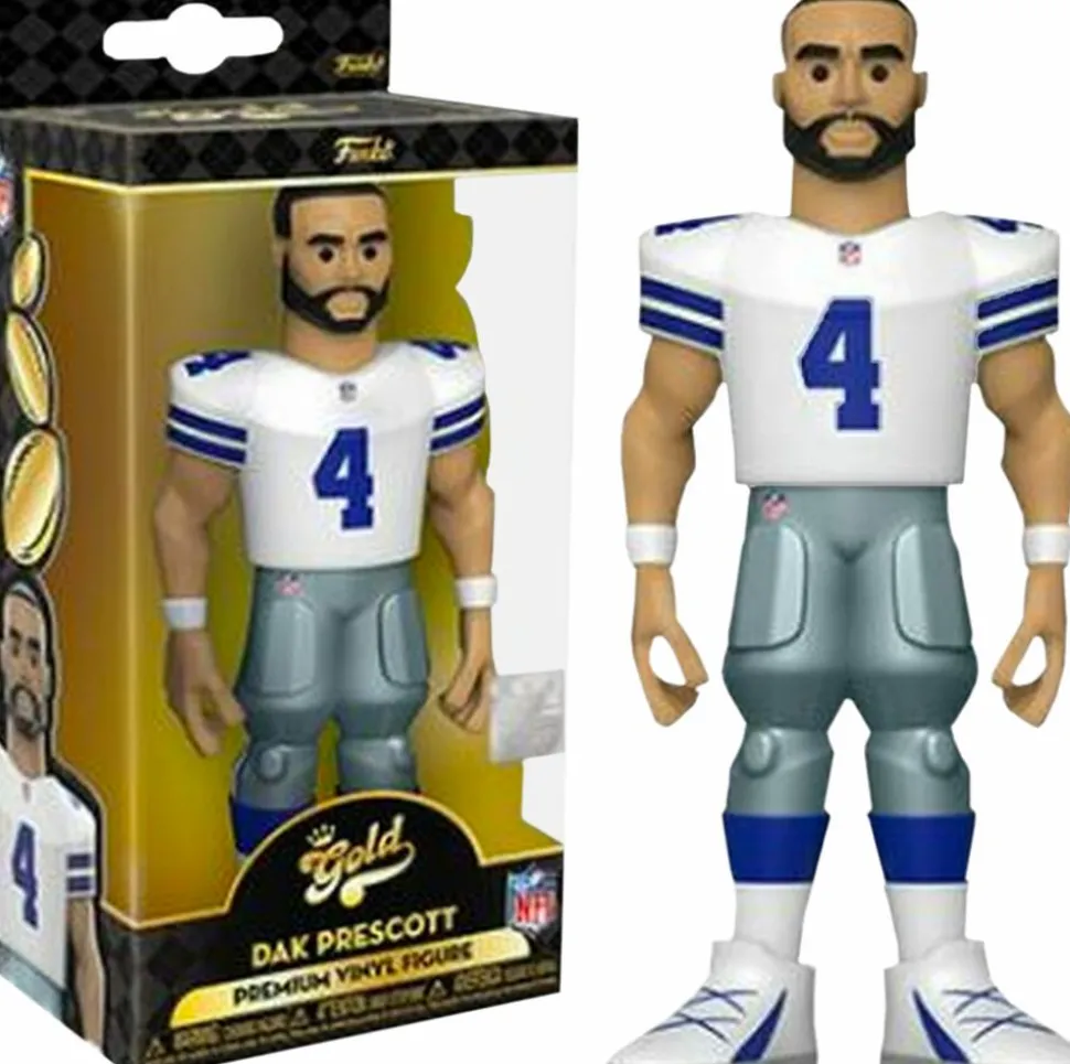 NFL Football - Dak Prescott Dallas Cowboys 5” Vinyl Gold Figure