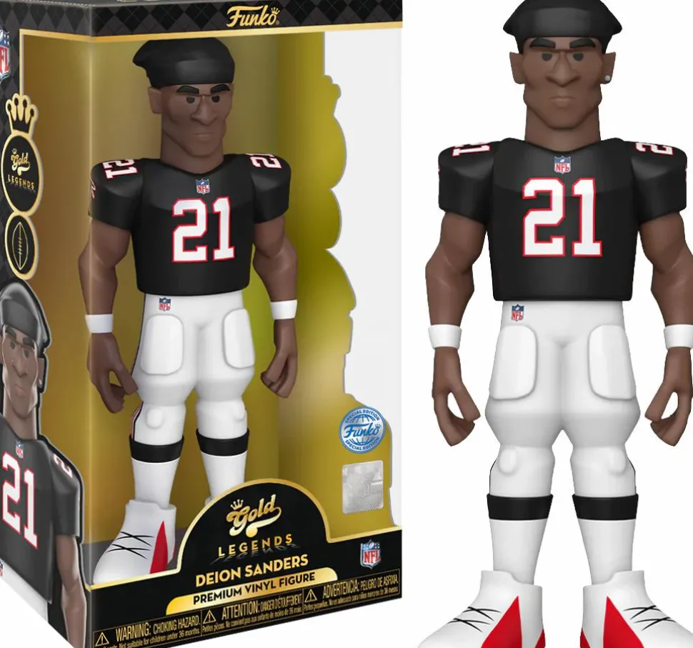 NFL Football - Deion Sanders Atlanta Falcons 12” Gold Premium Vinyl Figure