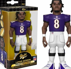 NFL Football - Lamar Jackson Baltimore Ravens 5” Gold Premium Vinyl Figure