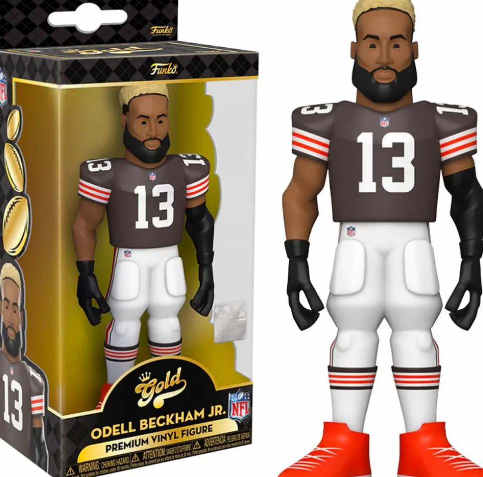 NFL: Football - Odell Beckham Jr. Cleveland Browns 5" Gold Premium Vinyl Figure
