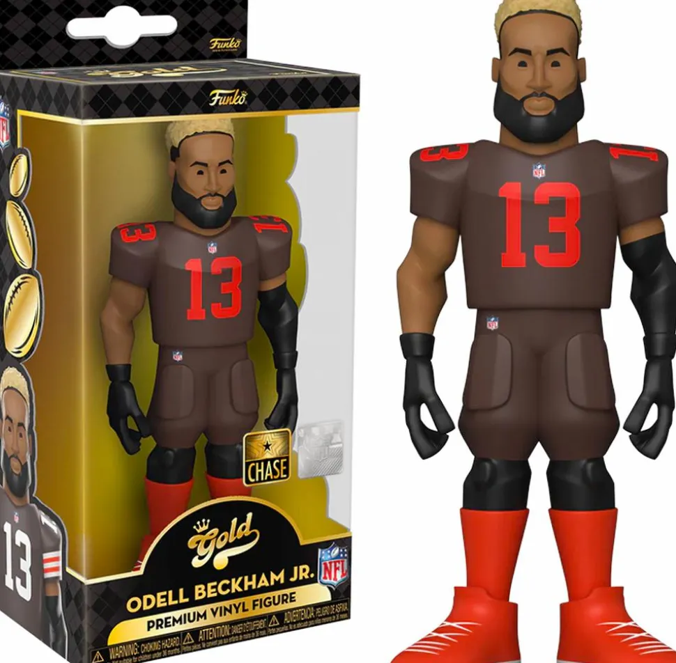 NFL: Football - Odell Beckham Jr. Cleveland Browns 5" Gold Premium Vinyl Figure