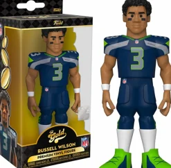 NFL Football - Russel Wilson Seattle Seahawks 5” Gold Premium Vinyl Figure
