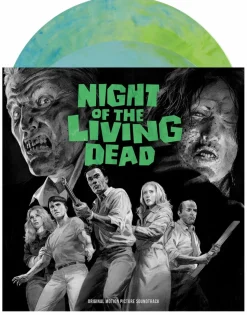 Night of the Living Dead (1968) - Original Motion Picture Soundtrack 2xLP Vinyl Record (Zombie Flesh Hand Poured Coloured Vinyl)