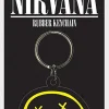Nirvana - Smiley Face Rubber Keychain