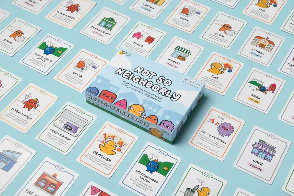Not So Neighborly - Be Petty and Destructive As You Build Your Perfect Neighborhood Card Game