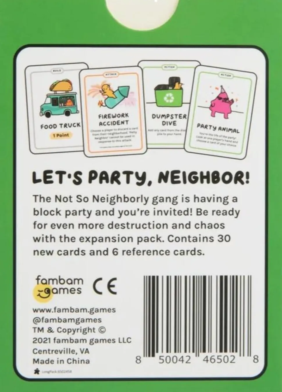 Not So Neighborly - Block Party Card Game Expansion Pack