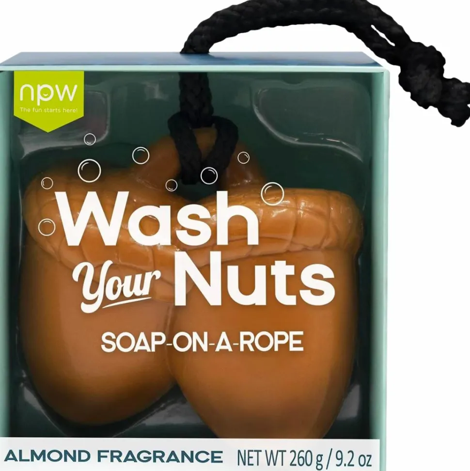 NPW Gifts - Wash Your Nuts Soap-On-A-Rope