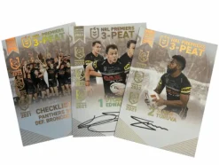 NRL Rugby League - 2023 NRL Premiers Penrith Panthers 3-Peat Signed Trading Cards Set (23 Cards)