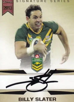 NRL Rugby League - 2013 Rugby Trading Card Collection Signature Set - Billy Slater